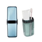 Travel Toileting Cup  Transparent Mouthwash Cup  Portable Toothbrush Case With 