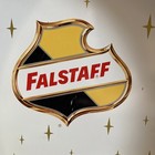 Vintage Falstaff Beer Round Metal Serving Tray
