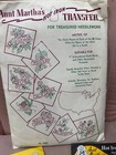 Vintage Aunt Marthas Hot Iron Transfers Lot Of 3 Embroidery Patterns 60 Designs