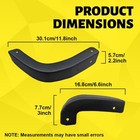 New 1 Set Rough Country Mud Flap Delete For 2019-2024 Chevy-silverado 1500-13002