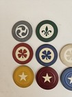 10 Vintage Poker Chips Monarch 