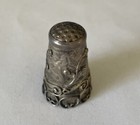 Vintage 925 Silver Enamel Thimble Filigree Sewing Thimble