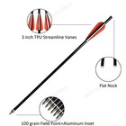 12x Crossbow Bolts Flat Nock Fiberglass Arrows For Archery Power Hunting Outdoor