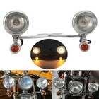 Passing Bar Turn Signal Spot Light For Kawasaki Vn Vulcan 1500 1600 1700 Nomad