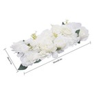 10 Pcs White Wedding Flower Centerpieces Artificial Silk Rose Table Decor