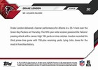 Drake London Career High 194 Yards Tnf - 2026 Nfl Topps Now - Card 30 Presale
