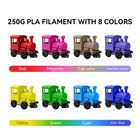 Sunlu 250g 8 Pla 3d Printer Filament 1 75mm 1kg In Total 8 Colors Neatly Wrapped