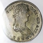 1821 Zs Ngc Au 55 Mexico 8 Reales Zacatecas War Independence Coin  25050902c 