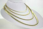14k Solid Yellow Gold Miami Cuban Link Chain Necklace Everyone 2 5mm 5mm 18 -30 
