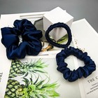 Luxury Silk Hair Ties Set Women Scrunchies Elastic Soft Ponytail Holder Gift