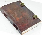 100 genuine Leather Journal 7x5   handmade Diary Notebook 200page combo Set