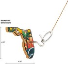 Tiki Toss Hook And Ring Toss Game - Short Board Florida Edition - Indoor Outdoor