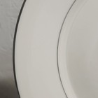 Lot Of 4 10 3 4  Vintage Lenox Maywood Dinner Plates Platinum Rim Discontinued