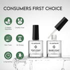 Base Top Coat Nail Polish  Clear Quick Dry Nail Polish High Shine