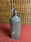 Vintage 1930   s Sparklets New York Seltzer Bottle Czechoslovakia Glass Mesh 13   