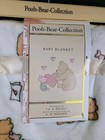 Disney Baby Blanket Winnie The Pooh Hearts Girls Infant Bear Collection New Nip