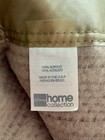 New Vtg Jc Penney Waffle Weave Blanket F q 90x82    Acrylic Toast Satin Trim  usa