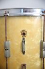 Vintage Wfl Ludwig Snare Drum Pearl Brass Badge Wood Instrument Antique Marching