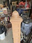 Bova 57 Pair Extraordinary Quartersawn Oak Newell Post 56 X 8 1 2 In   