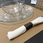 Pack Of 500 Black Premium Napkin Bands Selfadhesive 1 5  X 4 