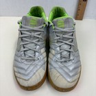 Nike Lunargato Ii Indoor Soccer Shoes Mens 11 Silver Green Gum Sole Futbol Ic 