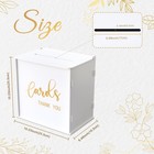 White Diy Pvc Wedding Card Box  Money Envelope Holder  Reception  Party  Gift