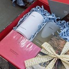 4 Oz Babyblue Crinkle Cut Paper Shred Filler Gift Wrapping Baskets Grass