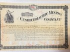 Rare 1885 Cusihuiriachic Mining Company Stock Certificates B p  Cheney  Amex 
