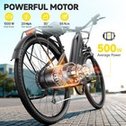 500w E-city Bike 26   X 1 95   Electric Bicycle 36v 23mph 31miles 7-speed E-bike