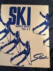 Antique C1960s Stowe Vermont Original Ski Poster Art Design Ski Championship