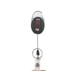 3pcs Black Retractable Id Badge Holder Reel Work School Access Card Clip