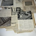 Lot Of 50 Vintage Magazine Clippings Knitting crochet embroidery Patterns  12oz