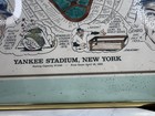 Vntg  Lithograph Yankee Stadium Framed Print  Cartoon Babe Ruth  Mickey Mantle  
