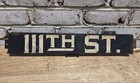 Rare Vintage Nyc Subway Bmt 111th St Sign Queens Ny Transit Nycta 1920 s