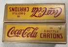 Vintage Coca Cola Box Crate Wax Cardboard Coke Bottle 6 Carton Crate 16  X 10 