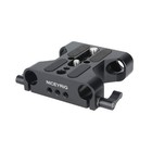 Multipurpose Camera Base Plate With 15mm Rod Rail Clamp For Dslr Rig Support    