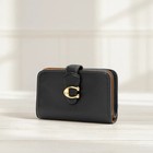 New Coach Tabby Medium Wallet Leather Black Ca193 Outlet New F s