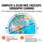 13   Illuminated World Globe Earth World Map Constellation Gift Deocr