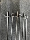 30  Inch Auger Anchor Kit - 6 Pack Steel Screw Stakes Brand New  U Bolts cables
