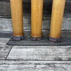Antique - Vintage Wooden Industrial Textile Thread Spools   Marked Bowen Hunter