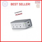 Belkin Wall Mount Surge Protector - 3 Ac Multi Outlets   2 Usb Ports - Flat Rota