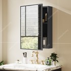 Aluminum Medicine Cabinet With Mirror Bathroom Mirror With Storage Wall Mounted