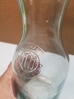 Vtg Embossed Paul Masson  since 1852  Glass Milk Bottle Carafe Decanter Vase 10 