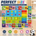 Kids Educational Play Rug Non Slip Classroom Carpet Mat 59 Inch X 39 4 Inch New
