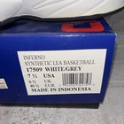 Mens Vintage Converse Inferno Basketball Shoes Deadstock Size 7 5 Nib White grey
