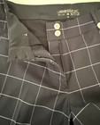 Nike Golf Dri-fit Pants Women Size 8 Black Plaid Stretch  Performance Pockets