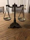 Vintage Antique Italian Brass Balance Scale Of Justice Law Office Decor