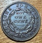 1837 Not One Cent Hard Times Token  Low 35  Xf With Mint Luster