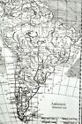 C 1780 Bonne Map - South America Brazil Argentina Chile Peru Colombia Amazon Rio
