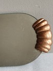 Vintage Mirrored Vanity Tray With Shell Pattern Handles     17     Long